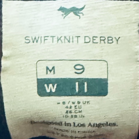 Wolf & Shepherd SwiftKnit Derby Like Walking on Clouds, Navy/White, Size 9 - Picture 12 of 13